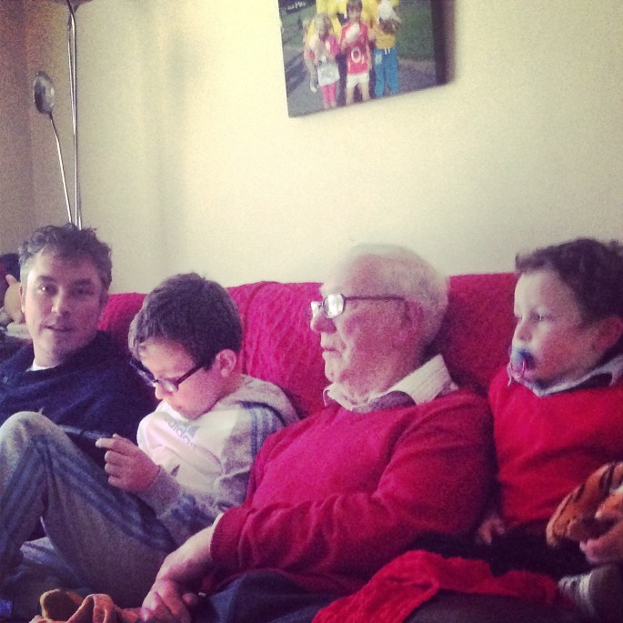 Three generations of Barry boys